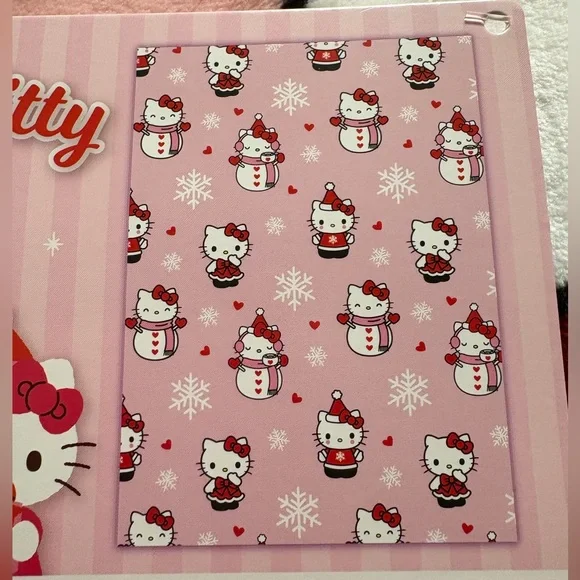 Hello kitty snowman Christmas blanket. - Picture 5 of 7